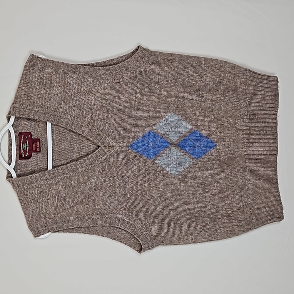 Vintage The Northwestern Knitting Company Argyle Vest